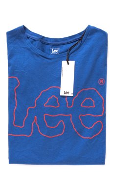 LEE OUTLINE LOGO TEE INDIGO FLASH  L42BEPED