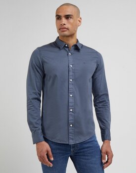 LEE PATCH SHIRT MĘSKA KOSZULA TAINT GREY LL37BMA66