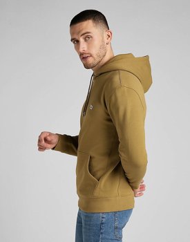 LEE PLAIN HOODIE MĘSKA BLUZA KLASYCZNA LOGO KAPTUR AMMONITE L80YRY85