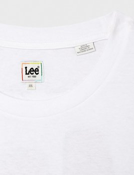 LEE PRIDE TEE CHEST GRAP MĘSKI T-SHIRT WHITE L63GFE12