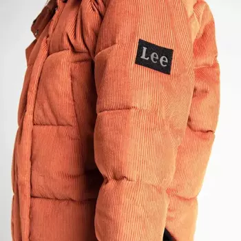 LEE PUFFER JACKET DAMSKA KURTKA SZTRUKSOWA BURNT OCRA L56VMGOM