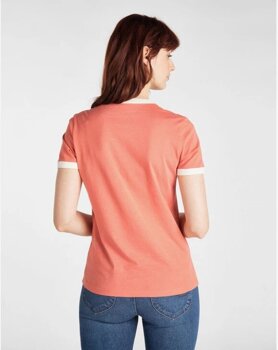 LEE RINGER TEE SLIM FIT DAMSKI T-SHIRT LOGO PAPRIKA L40PEPNI