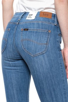 LEE SCARLETT CROPPED DAMSKIE SPODNIE JEANSOWE JEANSY DŻINSY RURKI