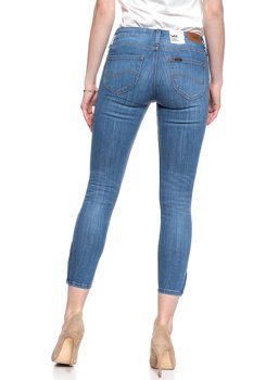 LEE SCARLETT CROPPED DAMSKIE SPODNIE JEANSOWE JEANSY DŻINSY RURKI