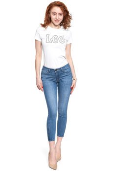 LEE SCARLETT CROPPED DAMSKIE SPODNIE JEANSOWE JEANSY DŻINSY RURKI