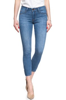 LEE SCARLETT CROPPED DAMSKIE SPODNIE JEANSOWE JEANSY DŻINSY RURKI