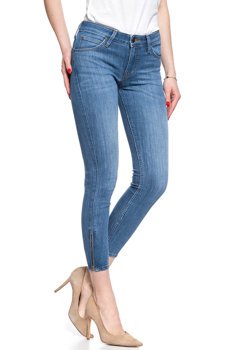 LEE SCARLETT CROPPED DAMSKIE SPODNIE JEANSOWE JEANSY DŻINSY RURKI