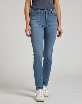 LEE SCARLETT HIGH DAMSKIE SPODNIE JEANSOWE LIGHT WORN L626CGBL