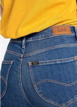 LEE SCARLETT SKINNY HIGH WAIST DAMSKIE SPODNIE JEANSOWE BRIGHT STONE L626MANS