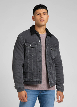 LEE SHERPA JACKET MĘSKA KURTKA JEANSOWA GRAVEL STONE L87ABBFC