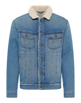 LEE SHERPA JACKET MĘSKA KURTKA JEANSOWA JEANS TRUE BLUE L87AMWA03