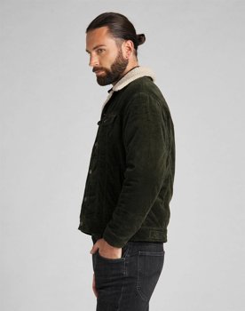 LEE SHERPA JACKET MĘSKA KURTKA PRZEJŚCIOWA SZTRUKS ROSIN L87AQE61