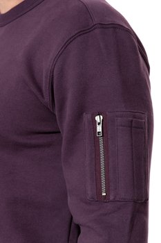 LEE SLEEVE POCKET CREW S DEEP PLUM L80BJRDSA