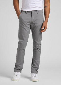 LEE SLIM CHINO MĘSKIE SPODNIE MATERIAŁOWE STEEL GREY L71LTY65