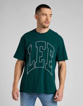 LEE SS VARSITY TEE MĘSKA KOSZULKA T-SHIRT LOGO ESMERALDA L69CFE96