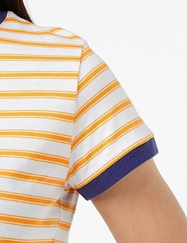 LEE STRIPE TEE RELAXED FIT MĘSKI T-SHIRT KOSZULKA RIDIANT YELLOW L43LAZLG