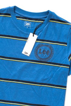 LEE T SHIRT DAMSKI STRIPE TEE CITY BLUE L42JJC32