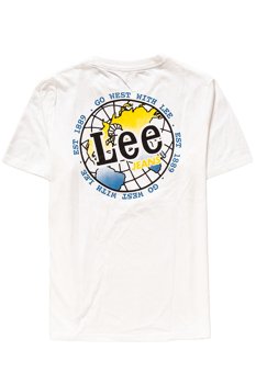 LEE T SHIRT GLOBE TEE OFF WHITE L65AFEMK