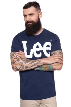 LEE T SHIRT LOGO TEE NAVY L64CAI35