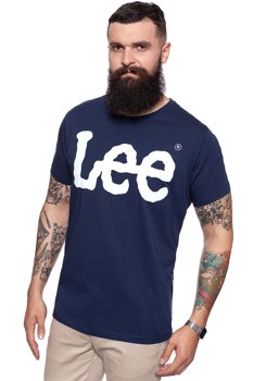 LEE T SHIRT LOGO TEE NAVY L64CAI35