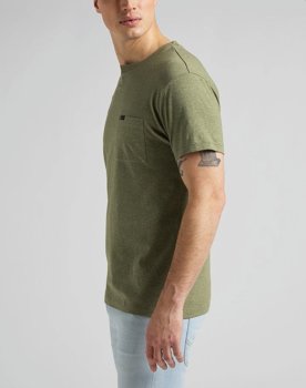 LEE ULTIMATE POCKET TEE MĘSKI T-SHIRT KOSZULKA BRINDLE GREEN L66JWTUA