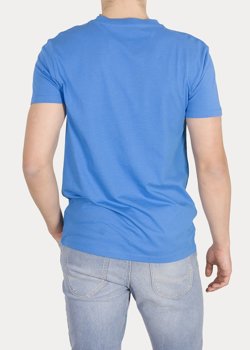 LEE ULTIMATE POCKET TEE MĘSKI T-SHIRT KOSZULKA LOGO DIPPED BLUE L66JBCLA