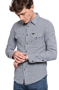 LEE WESTERN SHIRT MĘSKA KOSZULA W KRATĘ BLACK L644NL01