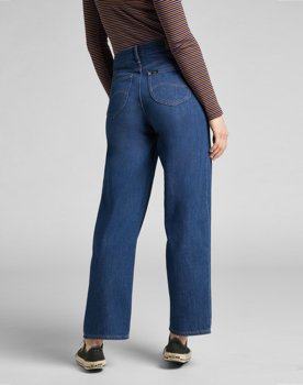 LEE WIDE LEG LONG DAMSKIE SPODNIE JEANSOWE MID HARPER L31ZNADR