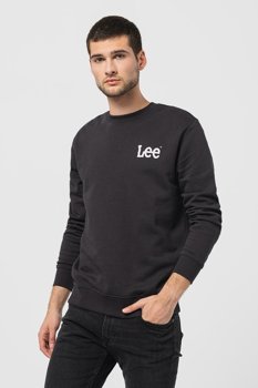 LEE WOBBLY SWS MĘSKA BLUZA LOGO WASHED BLACK L81MRYON