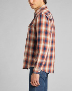 LEE WORKER SHIRT BURNT OCHRE L68HMJBH