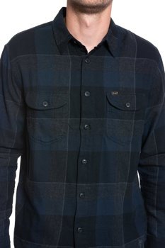 LEE WORKER SHIRT MĘSKA KOSZULA W KRATĘ MATERIAŁOWA SKY CAPTAIN L68HRIHY