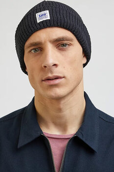 LEE WORKWEAR BEANIE MĘSKA CZAPKA NA ZIMĘ CIEPŁA BLACK 112342461