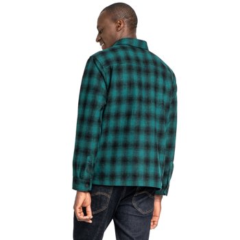 LEE WORKWEAR OVERSHIRT RELAXED FIT MĘSKA KOSZULA MATERIAŁOWA AGATE GREEN L68DCSNB