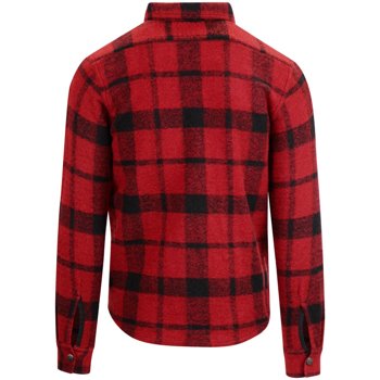 LEE Wool Zip Overshirt  BRIGHT RED L67LVRKG
