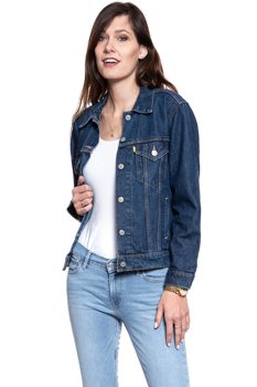 LEVI’S EX-BOYFRIEND TRUCKER DAMSKA KURTKA JEANSOWA JEANS DŻINSOWA PEANUTS 299440069