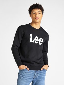 MĘSKA BLUZA LEE BASIC CREW LOGO SWS BLACK L80XTJ01