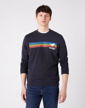 MĘSKA BLUZA WRANGLER EXPLORER SWEAT DARK NAVY W6D0HYXAE