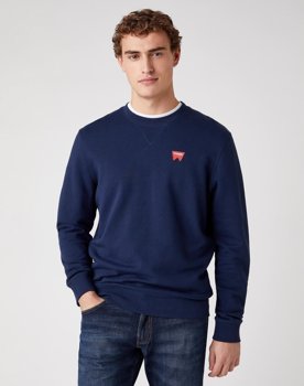 MĘSKA BLUZA WRANGLER SIGN OFF CREW NAVY W6589HA35