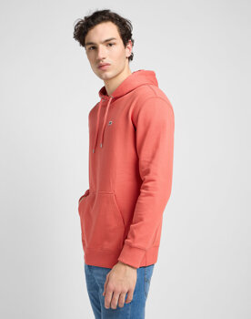 MĘSKA BLUZA Z KAPTUREM LEE PLAIN HOODIE POPPY 112353275