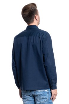 MĘSKA KOSZULA MATERIAŁOWA LEE 2 PKT OVERSHIRT RELAXED FIT NAVY  L67MDO35