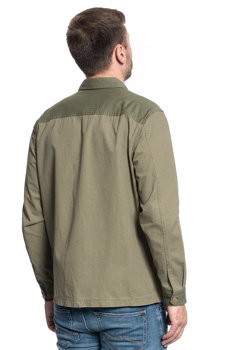 MĘSKA KOSZULA MATERIAŁOWA LEE 2PKT OVERSHIRT RELXED FIT UTILITY GREEN L67MDONG