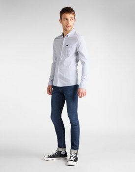 MĘSKA KOSZULA MATERIAŁOWA LEE SLIM BUTTON DOWN WASHED BLUE L66XDELR