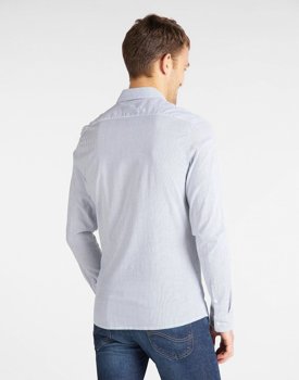 MĘSKA KOSZULA MATERIAŁOWA LEE SLIM BUTTON DOWN WASHED BLUE L66XDELR