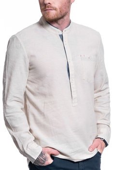 MĘSKA KOSZULA MATERIAŁOWA MUSTANG CASPER LINEN SHIRT 1009583 4014