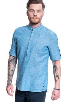 MĘSKA KOSZULA MATERIAŁOWA MUSTANG CASPER LINEN SHIRT 1009583 5320