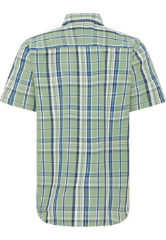 MĘSKA KOSZULA W KRATKĘ MUSTANG Baltimore S/S Check Greenish 1014771 12554