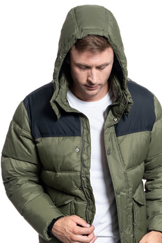 MĘSKA KURTKA ZIMOWA LEE PUFFER JACKET OLIVE GREEN L86NSZNX