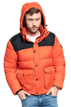 MĘSKA KURTKA ZIMOWA LEE PUFFER JACKET POINCIANA L86NSZOL