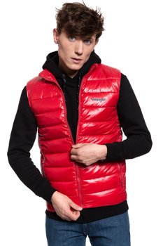 MĘSKI BEZRĘKAWNIK WRANGLER PUFFER VEST RED W4A3XTX47