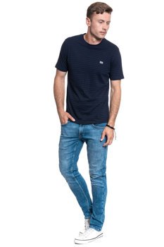 MĘSKI T-SHIRT LEE STRIPE T MIDNIGHT NAVY L61BWPMA